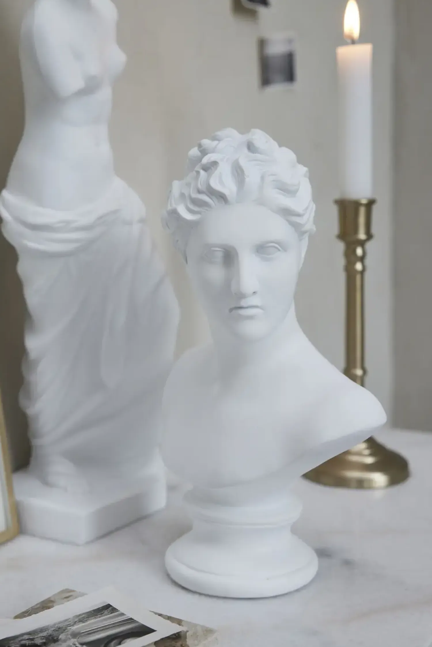 - Statia buste H30,5 cm. hvid^Lene Bjerre Clearance