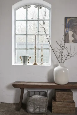 - Valentina vase i keramik 24x13 cm. mint/guld^Lene Bjerre Hot