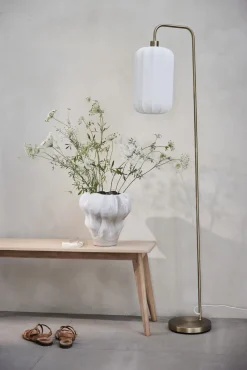 - Viola vase i stentøj 33x33 cm. hvid^Lene Bjerre Sale