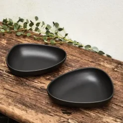 - Curve Dyb tallerken - Deep Plate - 1 stk. - Sort*LindDNA Clearance