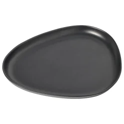 - Stoneware Platter Plate, Black^LindDNA