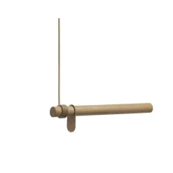bøjlestang - Wall swing 50 cm (nature oak/nature leather cord)*LindDNA New