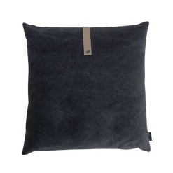 - Pude, canvas - Sort (50x50 cm.)^Louise Smærup