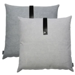 - Pude, canvas - Light Grey (50x50 cm.)*Louise Smærup