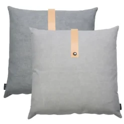 - Pude, canvas - Light Grey (50x50 cm.)*Louise Smærup Online