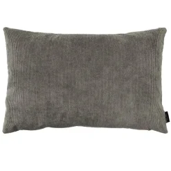 - Pude, fløjl u. strop - Lysegrå - 40x60 cm^Louise Smærup Outlet