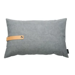 pude - Grå pude i canvas 60 x 40*Louise Smærup Clearance
