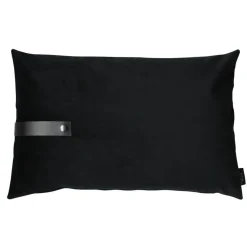 pude - Sort pude i velour 60 x 40 cm^Louise Smærup Discount