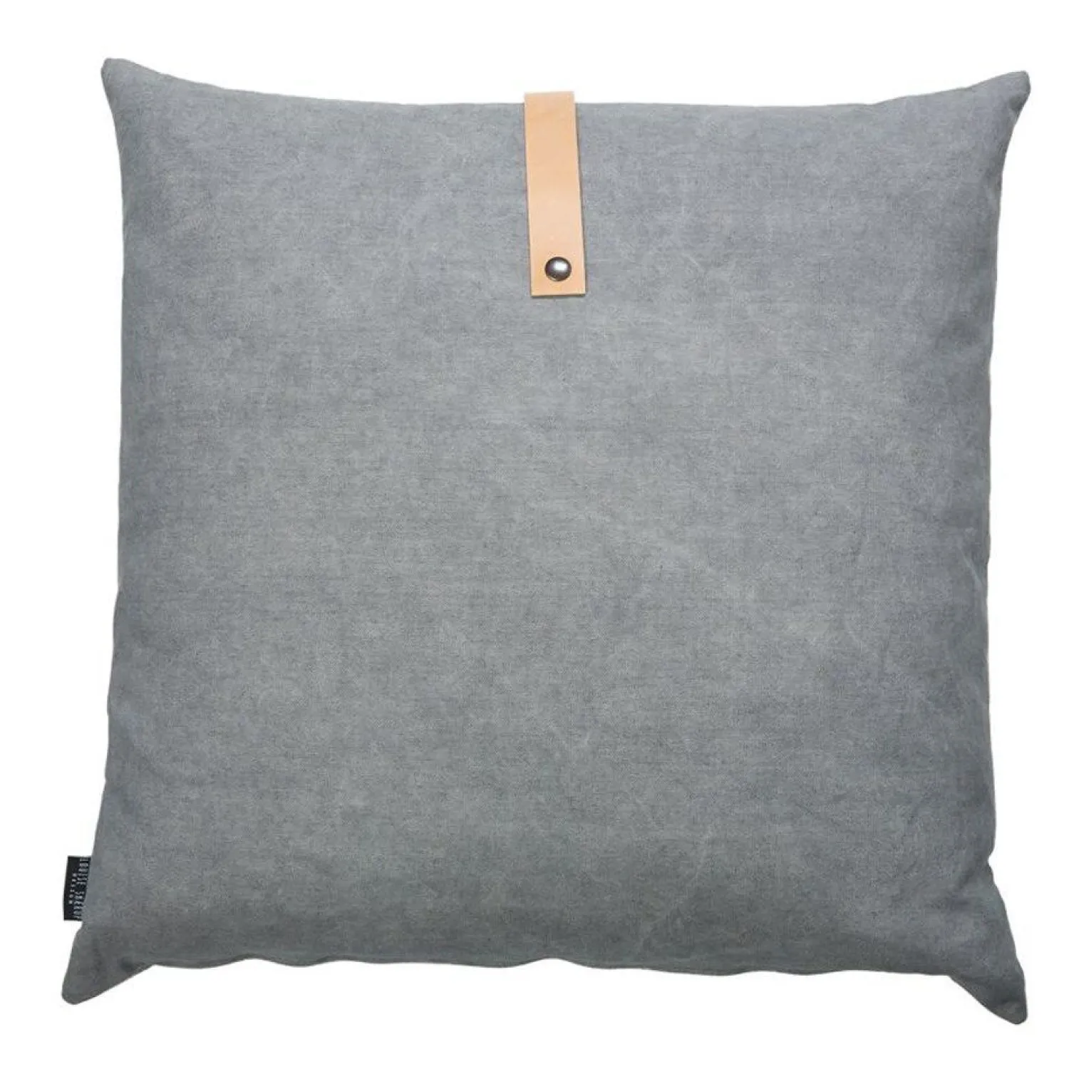 pude - Vendbar pude i grå Canvas 65 x 65 cm*Louise Smærup Outlet