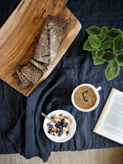 - Dug - Lovely - Mørk Grå - 145x250 cm^Lovely Linen