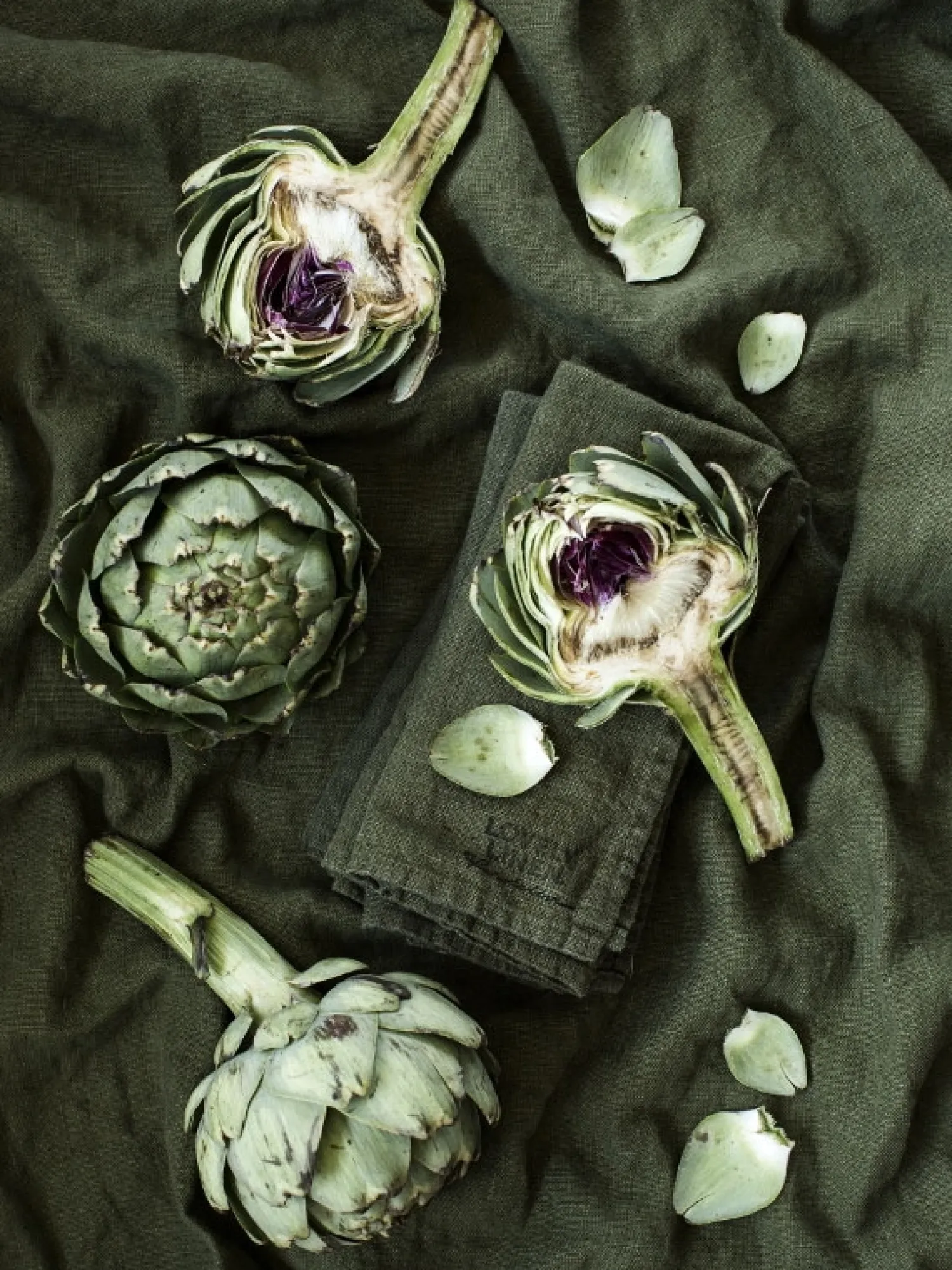 - Dug - Lovely - Jeep/Grøn - 145x250 cm^Lovely Linen Discount