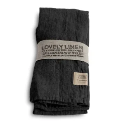 - Stofserviet, Dark Grey*Lovely Linen Outlet