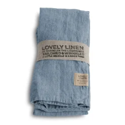 - Stofserviet - Dusty Blue - 45x45 cm^Lovely Linen Discount