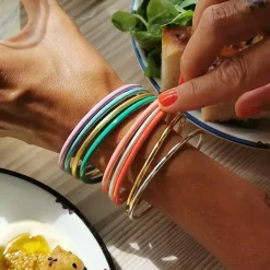 - Armbånd - Color Bangle - Burnt Coral - Ø 6,5 cm^LULU Copenhagen New