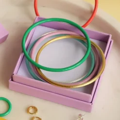 - Armbånd - Color Bangle - Lilla - Ø 6,5 cm*LULU Copenhagen Discount