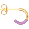 - Øreringe - Color Hoop Half Dip - Lilla / Purple (1 stk.)*LULU Copenhagen Discount