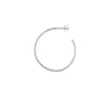 - Øreringe - Non Hoops - Large - Sølv*LULU Copenhagen New