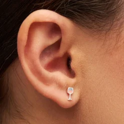 - Ørestik - Friday Rosé (1 stk.) - Silver^LULU Copenhagen Hot