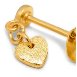 - Ørestikker - Topping Short Love U - Guld - 1 stk.*LULU Copenhagen Sale