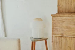 - Bordlampe - Papier Ø30 Double Table - Soft Yellow^Made by Hand Outlet