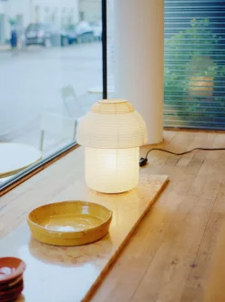 - Bordlampe - Papier Ø30 Double Table - Soft Yellow^Made by Hand Outlet