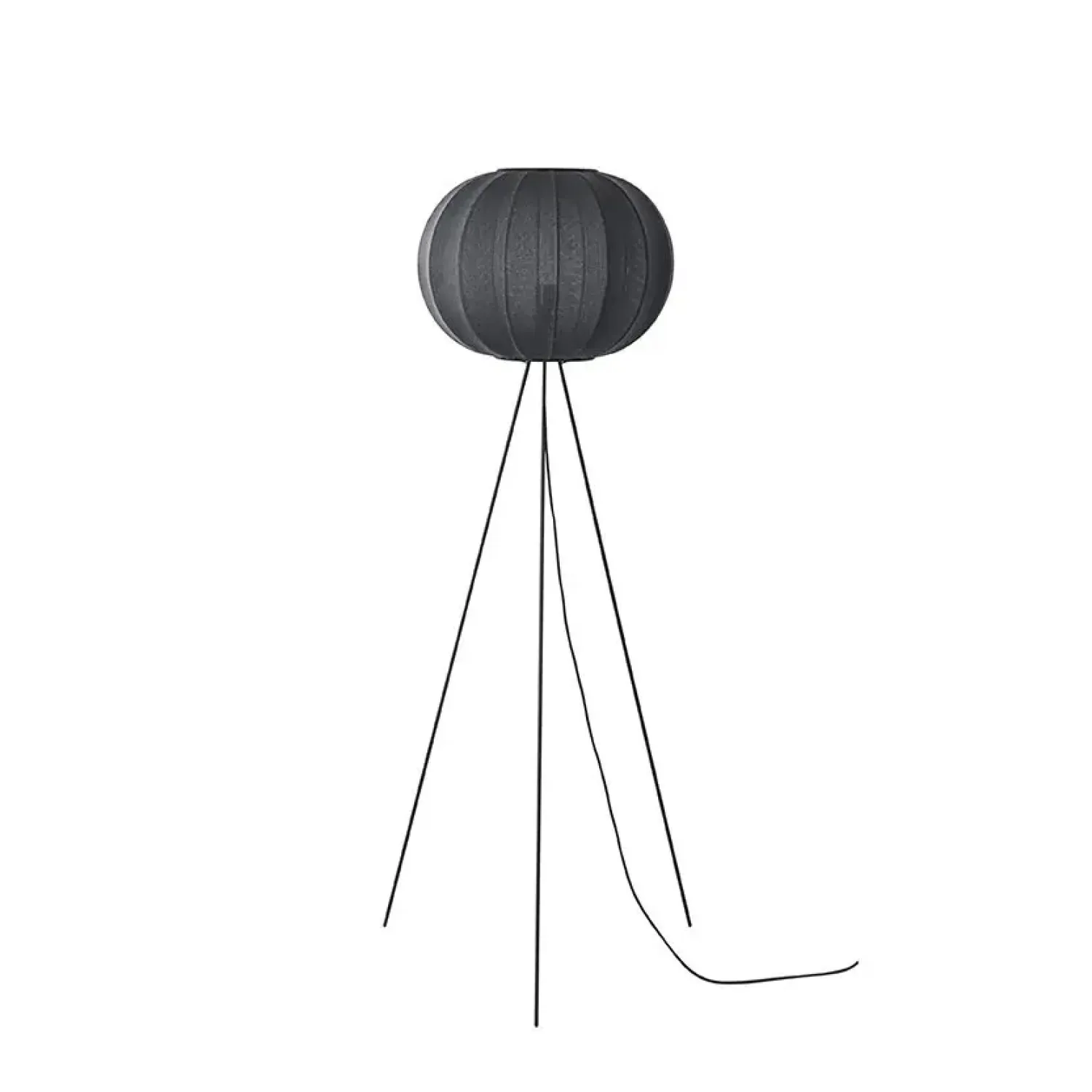 - Gulvlampe - Knit-Wit 45 Round Floor High - Black^Made by Hand Online