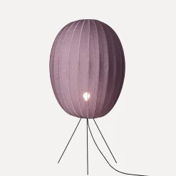 - Gulvlampe - Knit-Wit 65 High Oval Floor Medium - Burgundy^Made by Hand Outlet