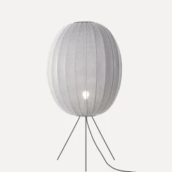 - Gulvlampe - Knit-Wit 65 High Oval Floor Medium - Silver^Made by Hand Sale