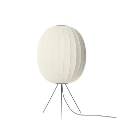 - Gulvlampe - Knit-Wit 65 High Oval Floor Medium - Pearl White^Made by Hand