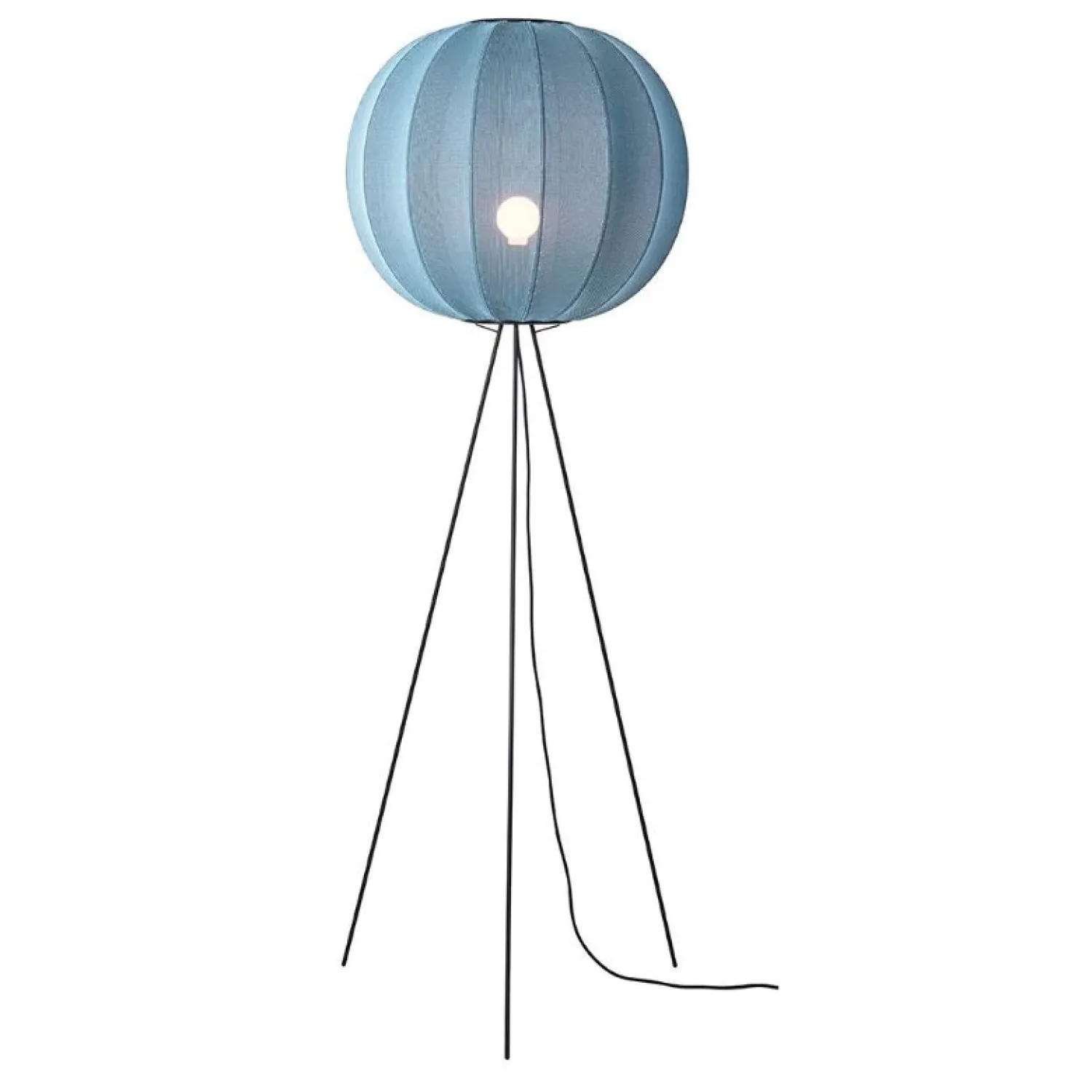 - Gulvlampe - Knit-Wit 60 Round Floor High - Blue Stone*Made by Hand Best