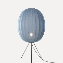 - Gulvlampe - Knit-Wit 65 High Oval Floor Medium - Blue Stone*Made by Hand Online