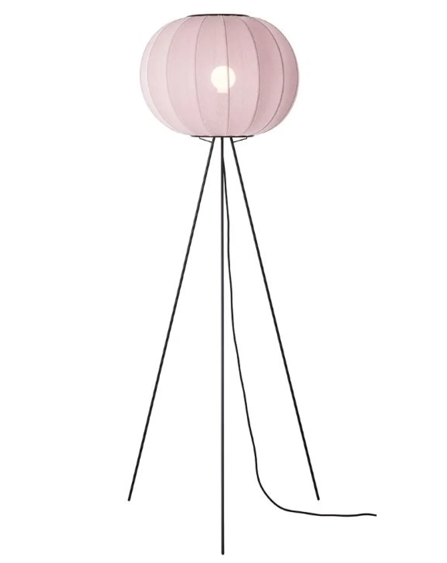 - Gulvlampe - Knit-Wit 45 Round Floor High - Light Pink^Made by Hand Outlet