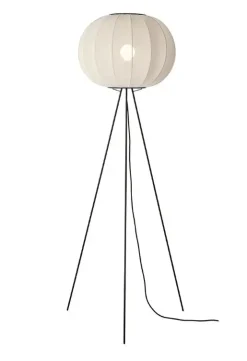 - Gulvlampe - Knit-Wit 45 Round Floor High - Pearl White*Made by Hand