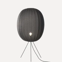 - Gulvlampe - Knit-Wit 65 High Oval Floor Medium - Black^Made by Hand New