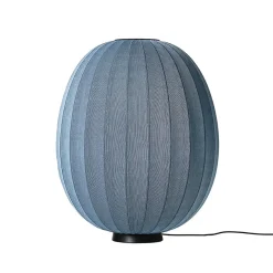 - Gulvlampe - Knit-Wit 65 High Oval Floor Level - Blue Stone*Made by Hand Clearance