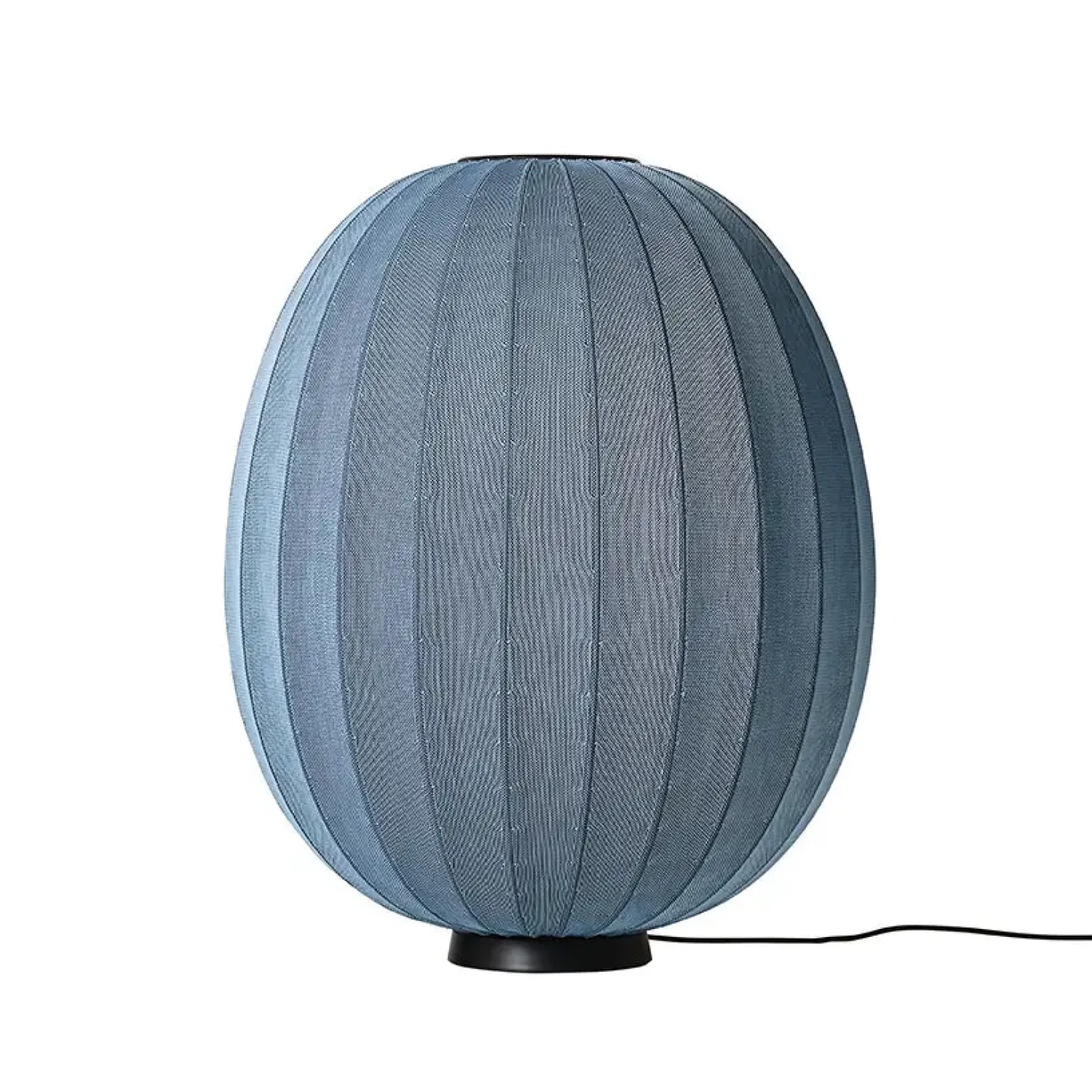 - Gulvlampe - Knit-Wit 65 High Oval Floor Level - Blue Stone*Made by Hand Clearance