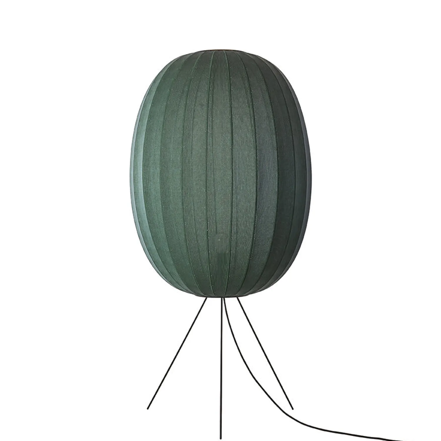 - Gulvlampe - Knit-Wit 65 High Oval Floor Medium - Tweed Green*Made by Hand Clearance