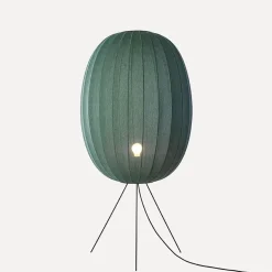 - Gulvlampe - Knit-Wit 65 High Oval Floor Medium - Tweed Green*Made by Hand Clearance