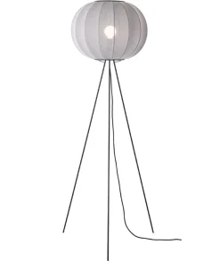 - Gulvlampe - Knit-Wit 45 Round Floor High - Silver^Made by Hand