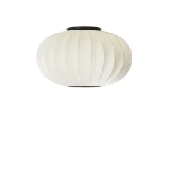 - Loftlampe - Knit-Wit 57 Oval Ceiling/Wall - Pearl White*Made by Hand Best