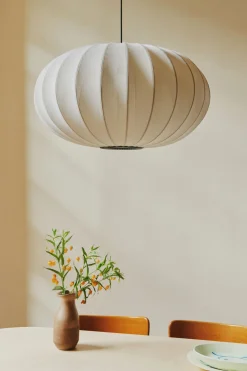 - Loftlampe - Knit-Wit 57 Oval Ceiling/Wall - Pearl White*Made by Hand Best