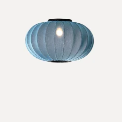 - Loftlampe - Knit-Wit 57 Oval Ceiling/Wall - Blue Stone*Made by Hand Hot