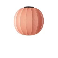- Loftlampe - Knit-Wit 60 Round Ceiling - Coral*Made by Hand Clearance
