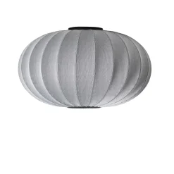 - Loftlampe - Knit-Wit 76 Oval Ceiling/Wall - Silver*Made by Hand Best