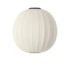 - Loftlampe - Knit-Wit 75 Round Ceiling - Pearl White*Made by Hand Outlet
