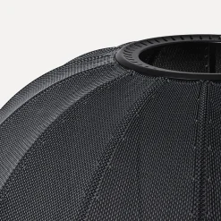 - Loftlampe - Knit-Wit 75 Round Ceiling - Black^Made by Hand