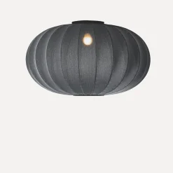 - Loftlampe - Knit-Wit 76 Oval Ceiling/Wall - Black*Made by Hand Outlet