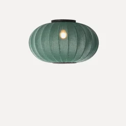 - Loftlampe - Knit-Wit 57 Oval Ceiling/Wall - Tweed Green^Made by Hand Discount