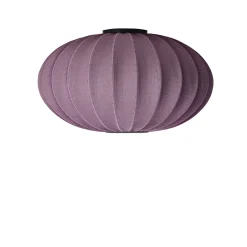 - Loftlampe - Knit-Wit 76 Oval Ceiling/Wall - Burgundy*Made by Hand New
