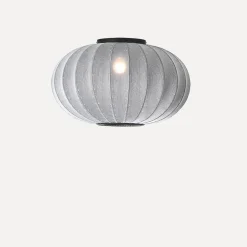 - Loftlampe - Knit-Wit 57 Oval Ceiling/Wall - Silver*Made by Hand Best